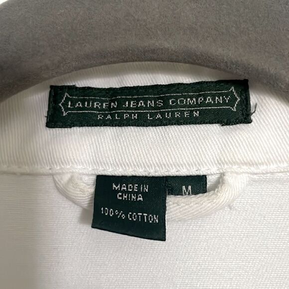 Ralph Lauren Jeans Company White Cotton Blazer - Picture 3 of 4